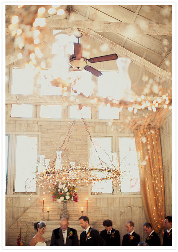 rustic barn ceremony