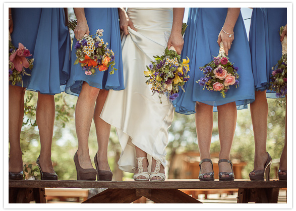 blue bridesmaid dresses
