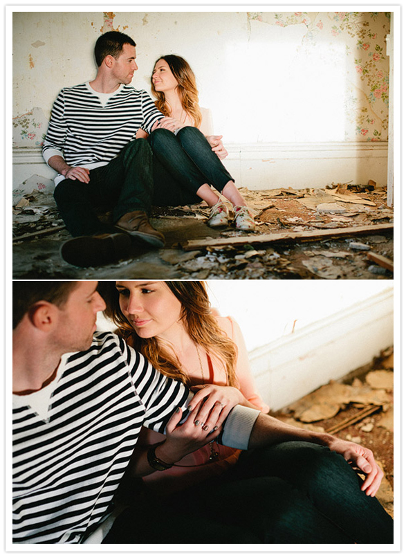 cozy engagement session
