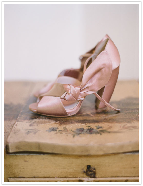pink bridal shoes