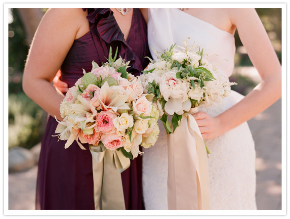 pink floral bouquets