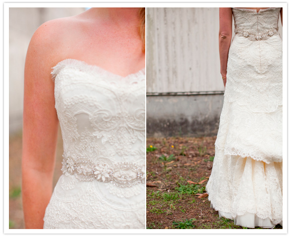 Rivini lace dress details