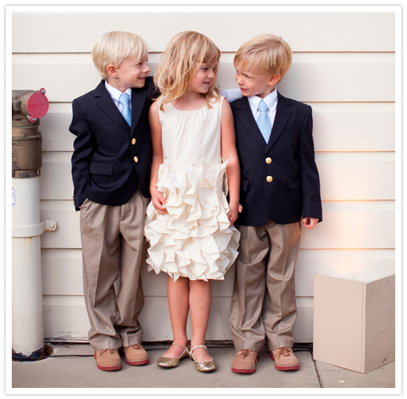 ring bearers and flower girl