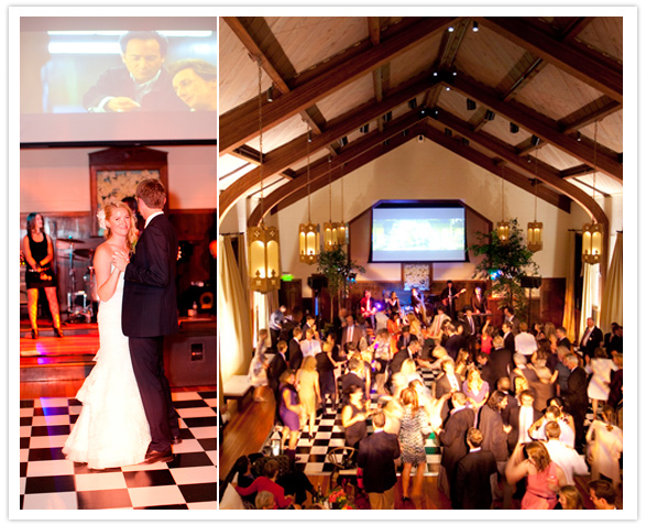 black and white checkered dance floor