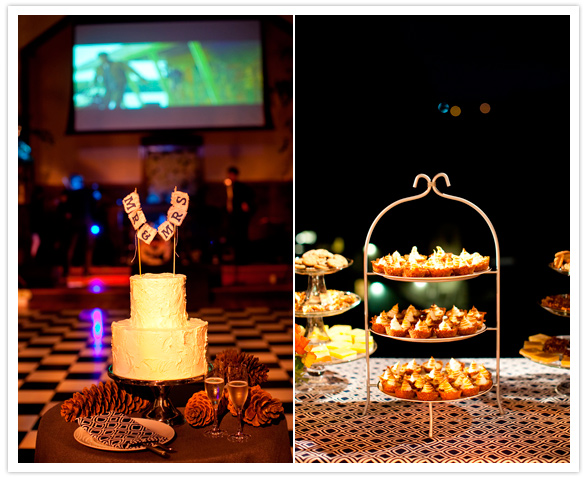 two tier, ivory frosted wedding cake