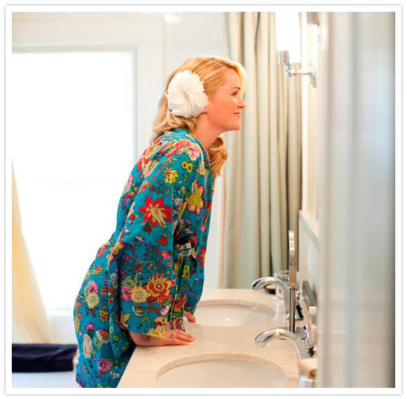 silk floral robe