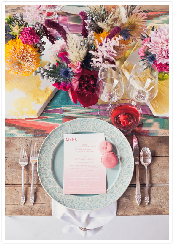vibrant and artistic tablescape vibrant and artistic tablescape