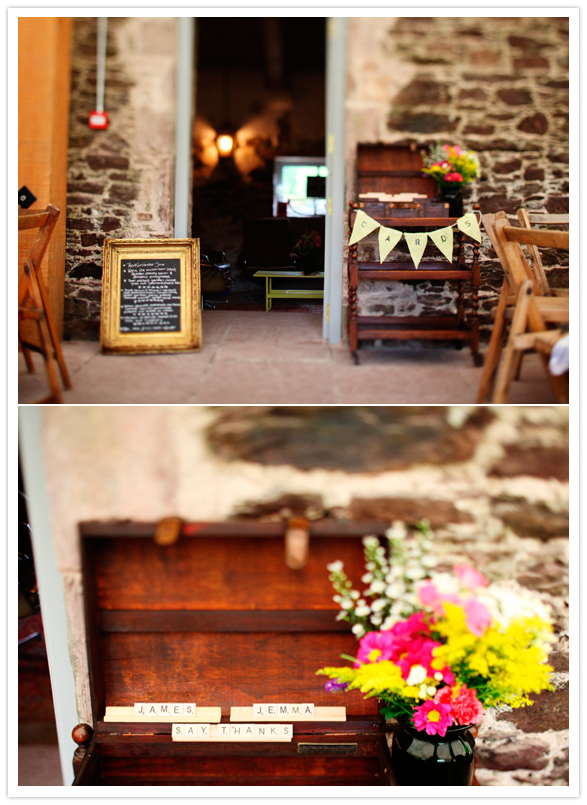 rustic message table rustic message table