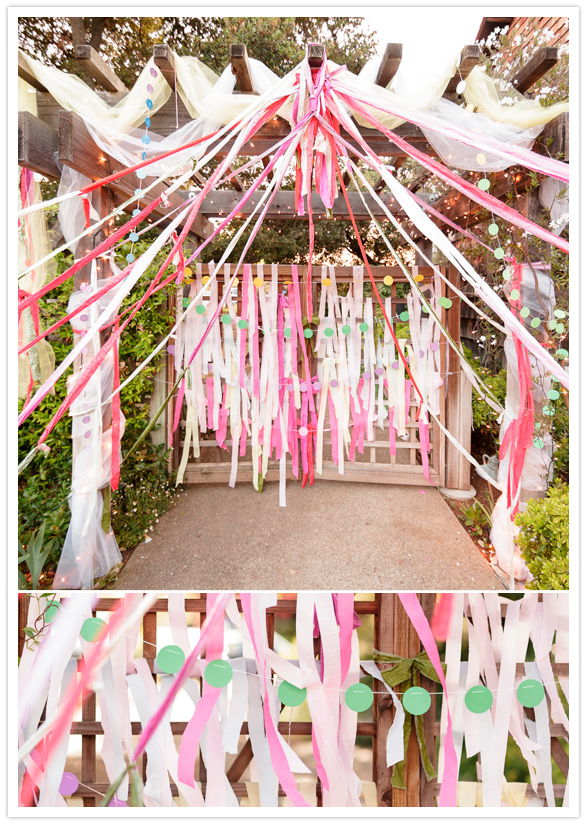 streamer adorned altar streamer adorned altar