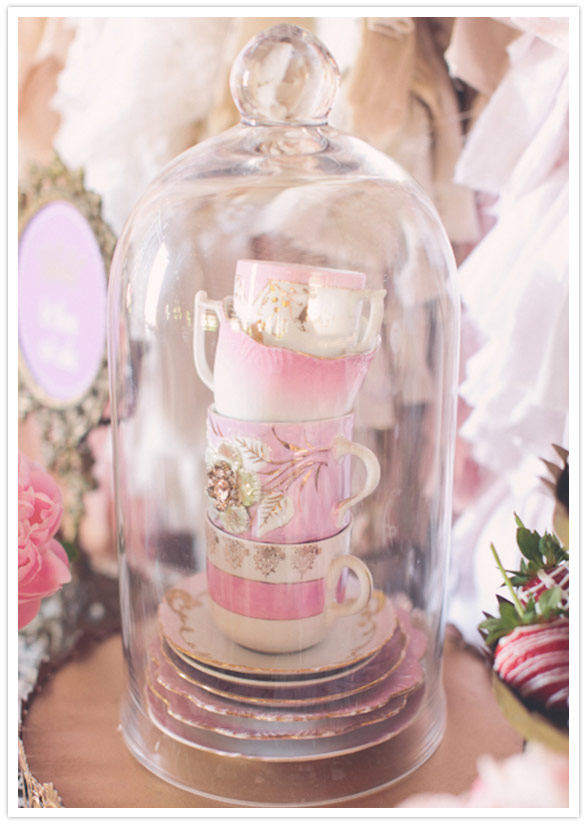 stacked tea cup decoration 100 Layer Cake
