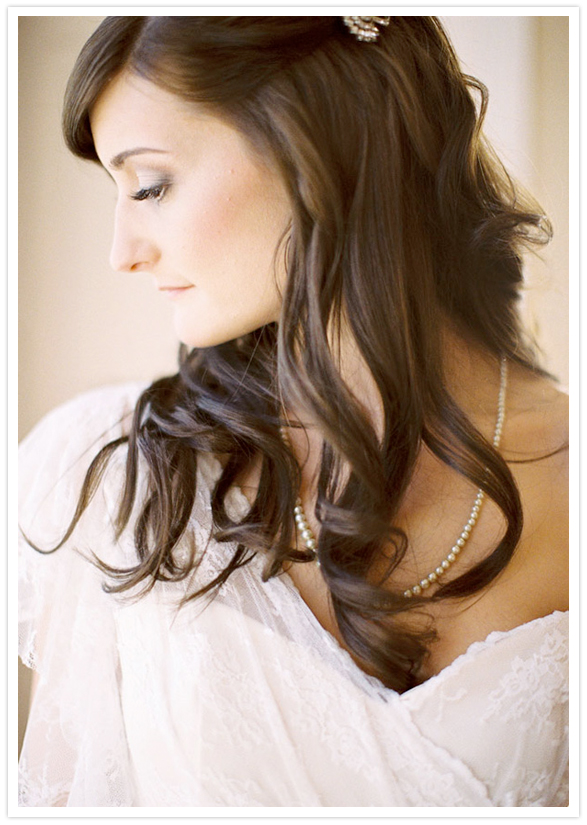 lace overlay dress, pearl necklace and vintage barrette lace overlay dress, pearl necklace and vintage barrette
