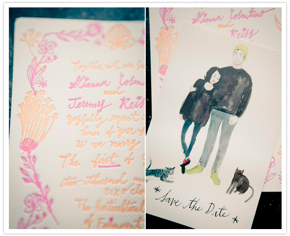 Kris Chau illustrated invitations Kris Chau illustrated invitations