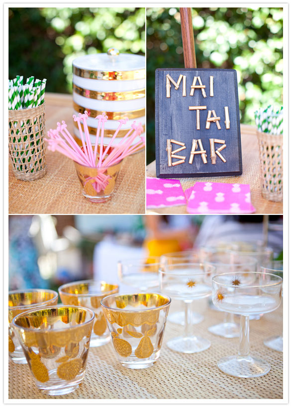 Tiki tropical bridal shower bar Tiki tropical bridal shower bar
