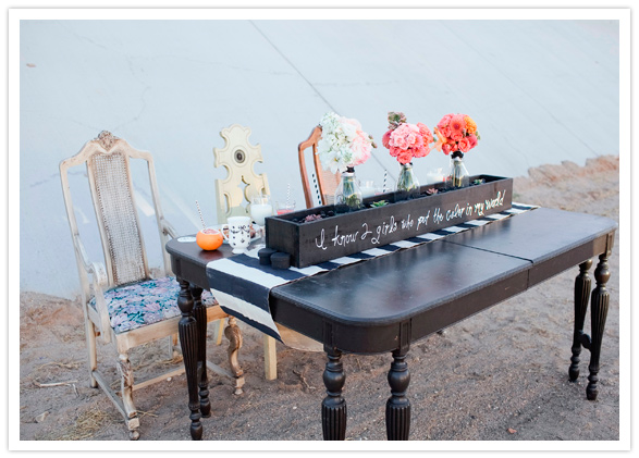 striped runner and flower box centerpiece striped runner and flower box centerpiece