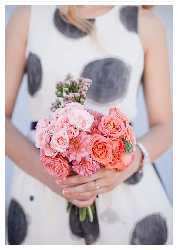 grapefruit-inspired ombre bouquet grapefruit-inspired ombre bouquet