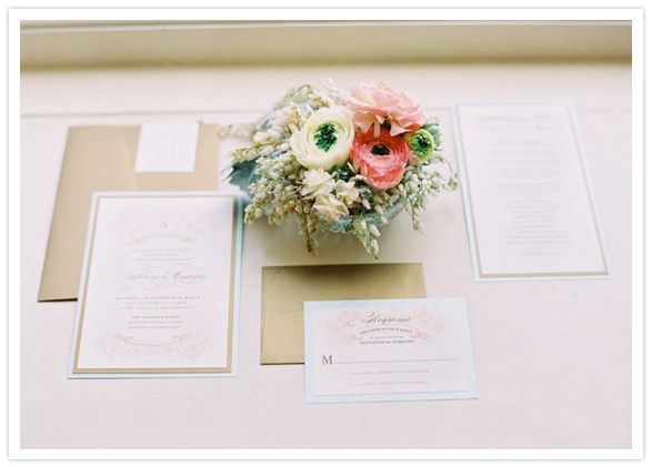elegant invitation suite
