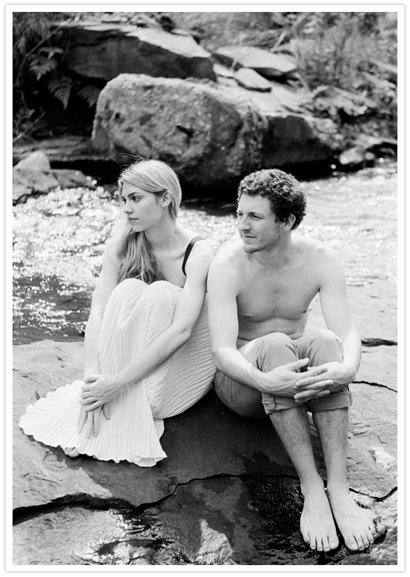 creekside engagement session