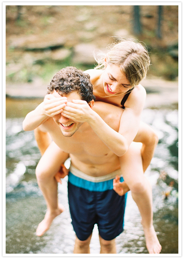 creekside engagement session