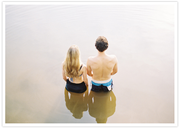 summer engagement shoot