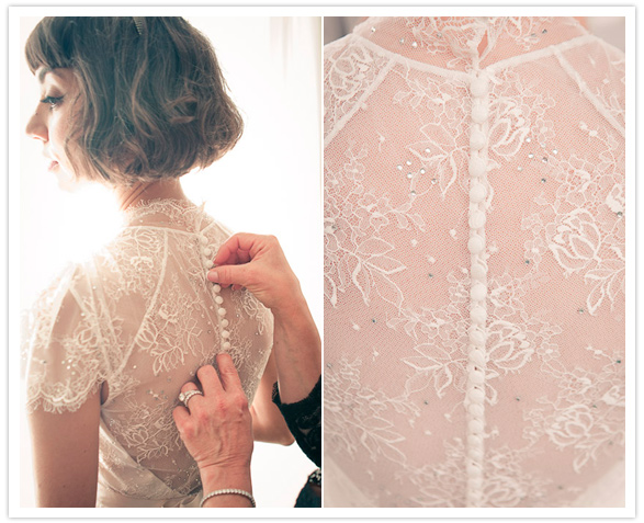 Jenny Packham button-lined lace gown Jenny Packham button-lined lace gown