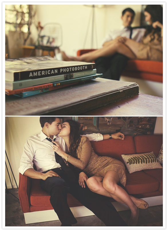 romantic retro engagement session romantic retro engagement session