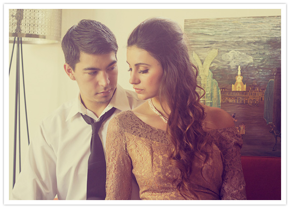 brown lace dress and loose waves brown lace dress and loose waves