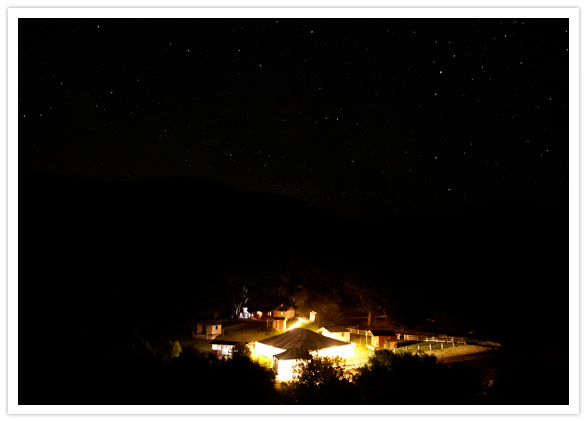 nighttime view of the Jalama Canon Ranch and Vineyard nighttime view of the Jalama Canon Ranch and Vineyard