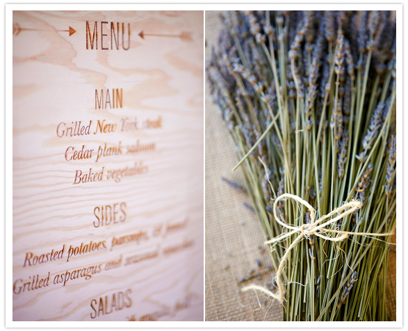 wooden menu sign and lavender wooden menu sign and lavender