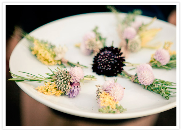 purple and yellow bud boutonniere platter purple and yellow bud boutonniere platter