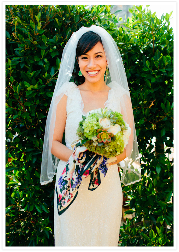 scarf-adorned bouquet scarf-adorned bouquet