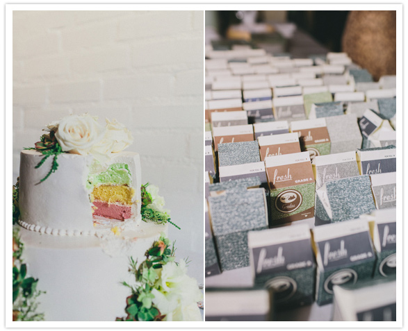 tri-colored cake and personal milk cartons tri-colored cake and personal milk cartons