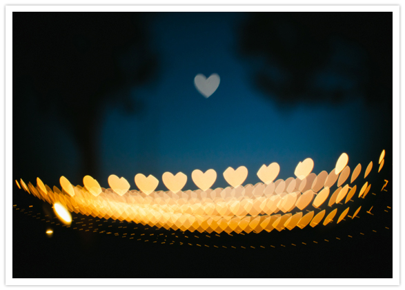 reflective heart lights