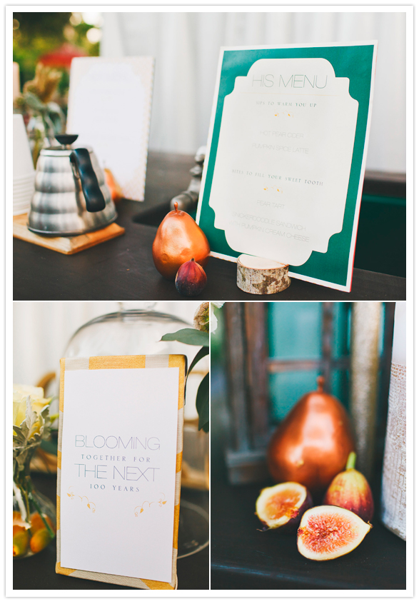 "Growing Old Together" wedding theme