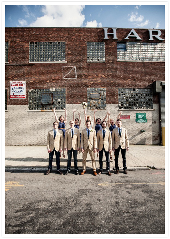 Brooklyn warehouse wedding party portraits Brooklyn warehouse wedding party portraits