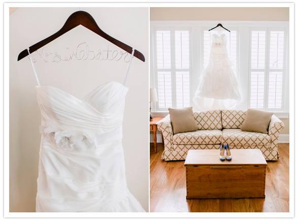 custom wire hanger and Watters & Watters dress custom wire hanger and Watters & Watters dress