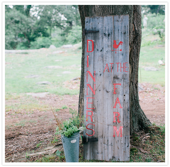 painted wooden door sign