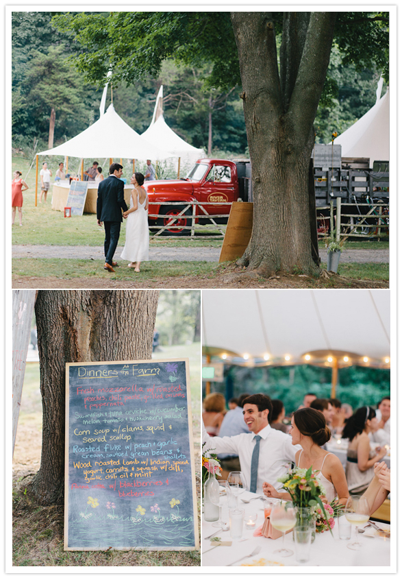 rustic farm wedding reception
