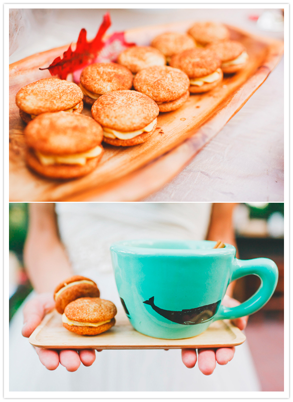 pumpkin snicker doodle cookies and tea
