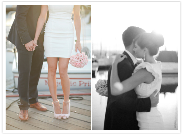 romantic dock-side portrait session