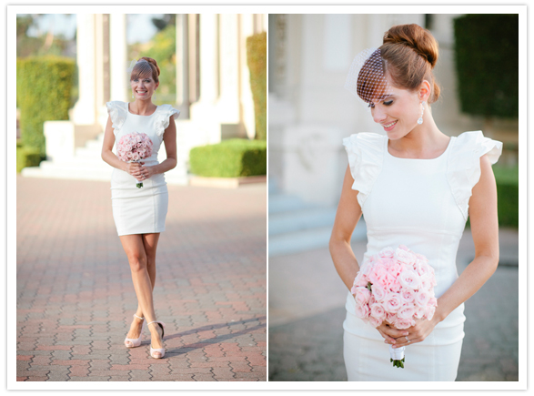 Ted Baker  dress and Badgley Mischka shoes