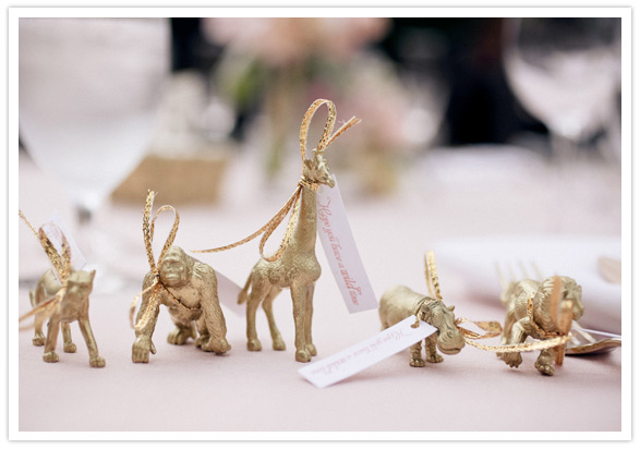 gold wedding animal favors gold wedding animal favors