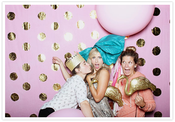 pink and gold polka dot photo booth pink and gold polka dot photo booth
