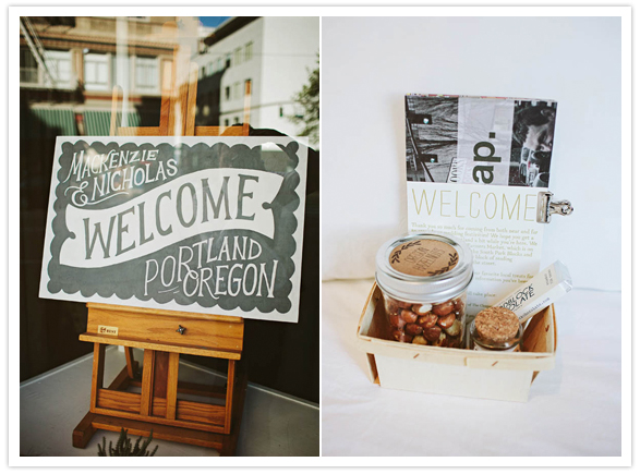 welcome sign and guest gifts welcome sign and guest gifts