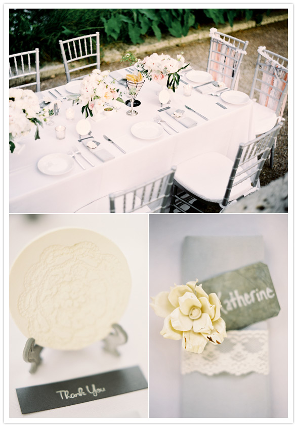 DIY floral wedding placecards DIY vintage frame table numbers