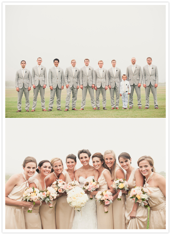 open field bridal party portraits open field bridal party portraits