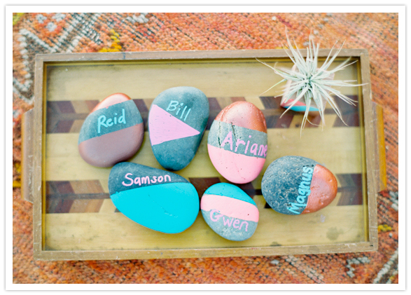 painted escort rocks