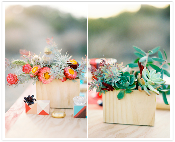 wood succulent planter boxes