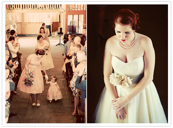 Bardot by Stephanie Allin wedding dress and vintage accessories