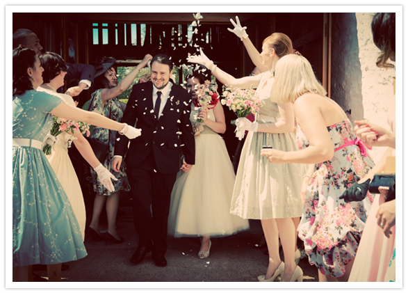 flower confetti wedding celebration