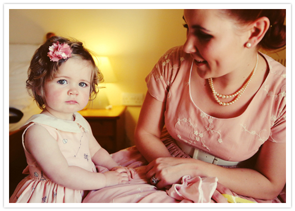 rosette flower girl hair barrette